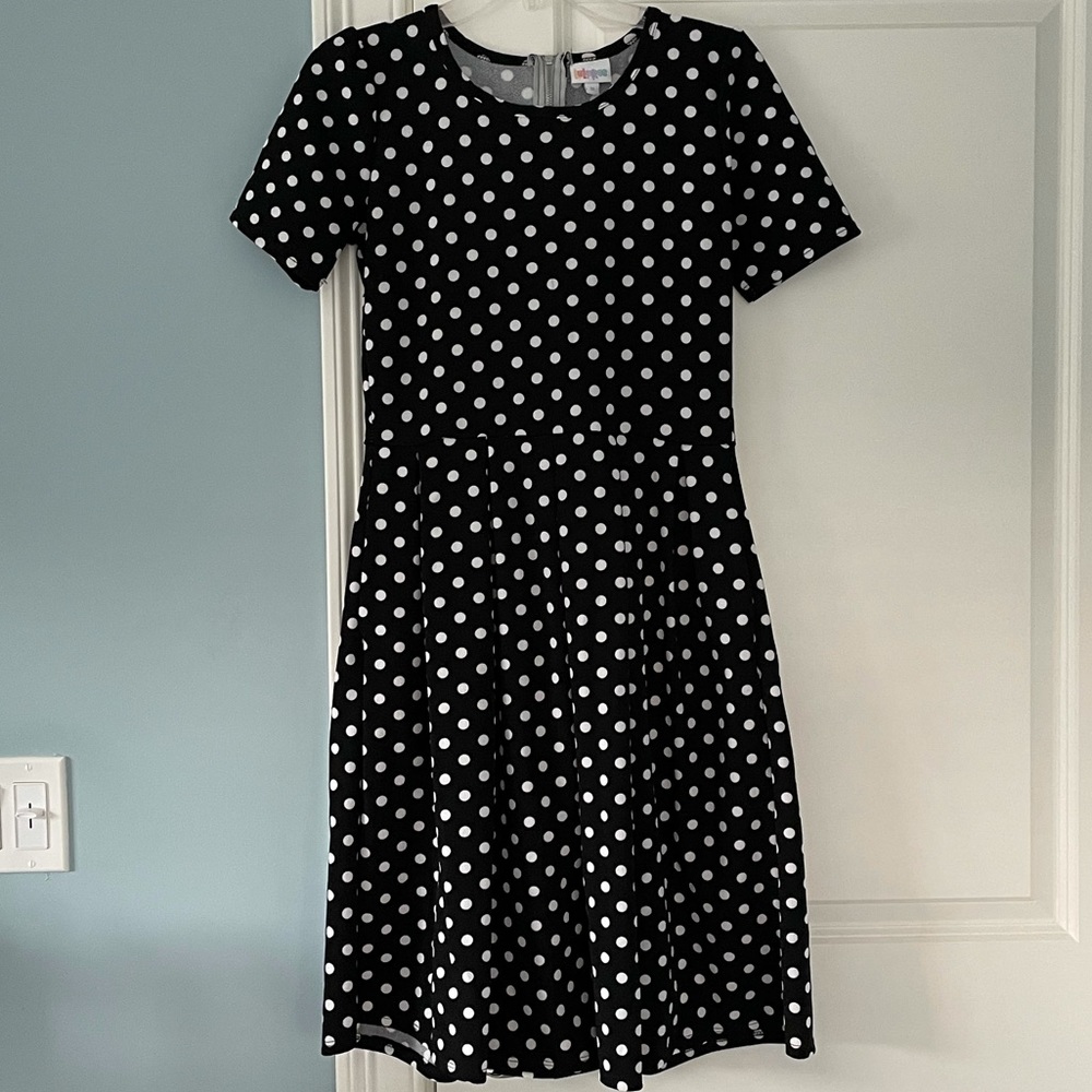 Lularoe Amelia polka dot dress